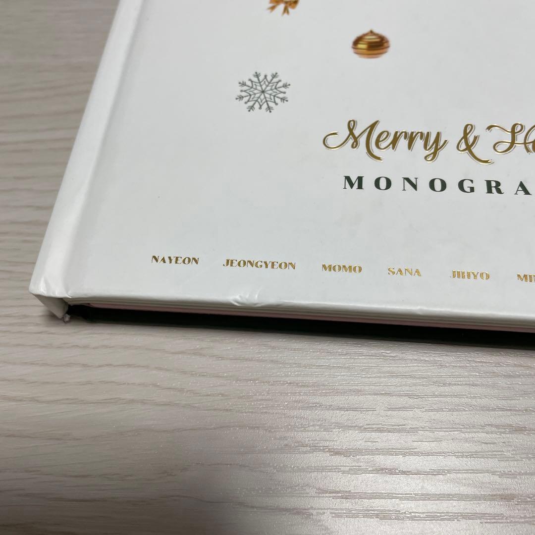 トゥワイスTWICE公式正規品モノグラフMerry&Happyトレカ、DVD付き