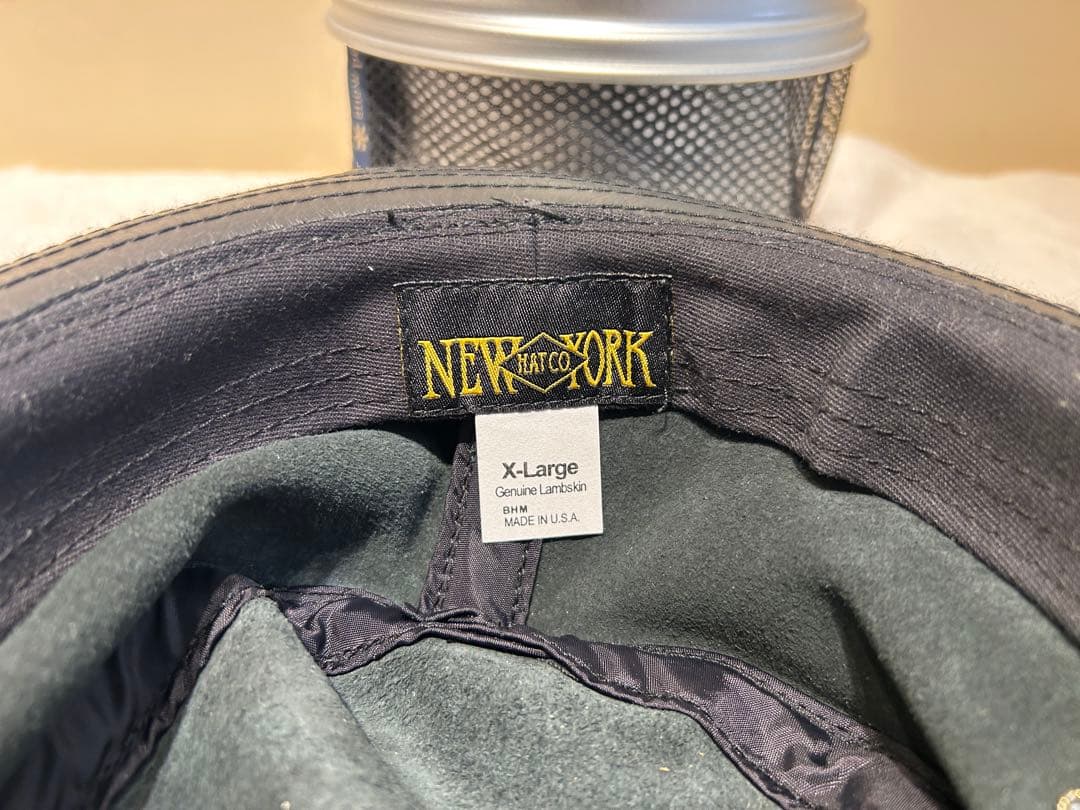 m*o様 NEW YORK HAT　LAMBSKIN ラムスキン　X-Large