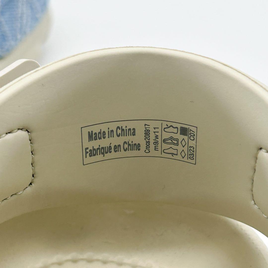 未使用✨Crocs Levi’s サンダル M9/W11 インディゴ