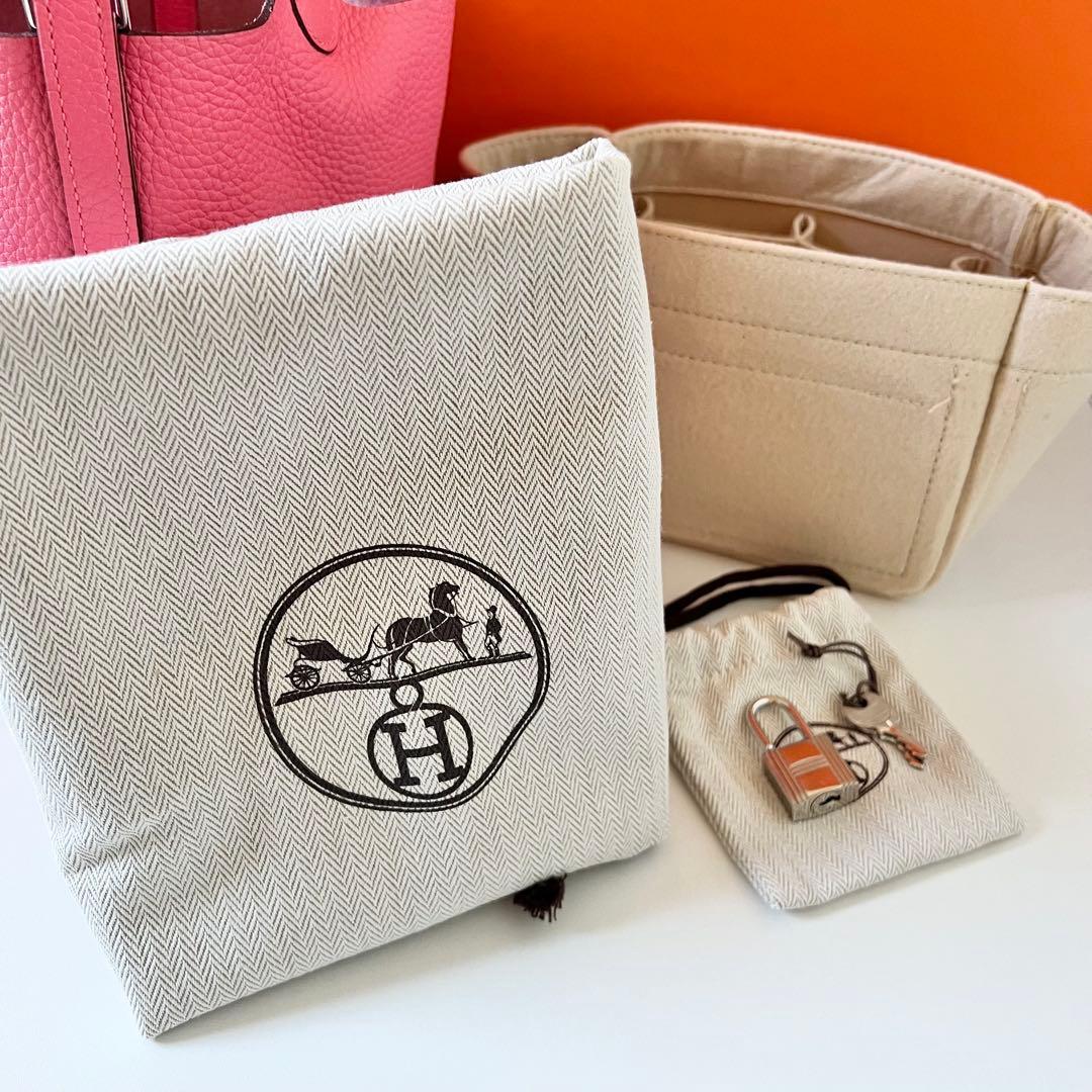 人気カラー★エルメス ピコタンロックPM ローズアザレ C刻印 オマケ付き