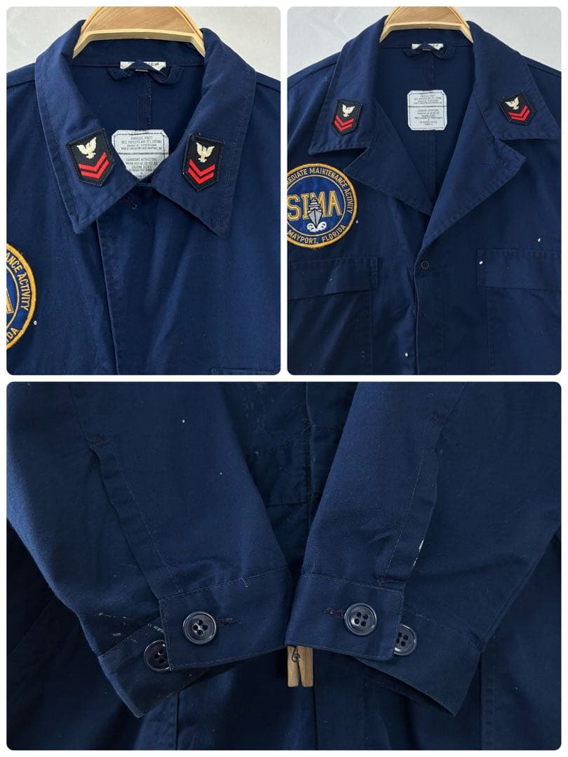米軍 海軍 USNAVY ユーティリティカバーオール つなぎ ミリタリーS40.