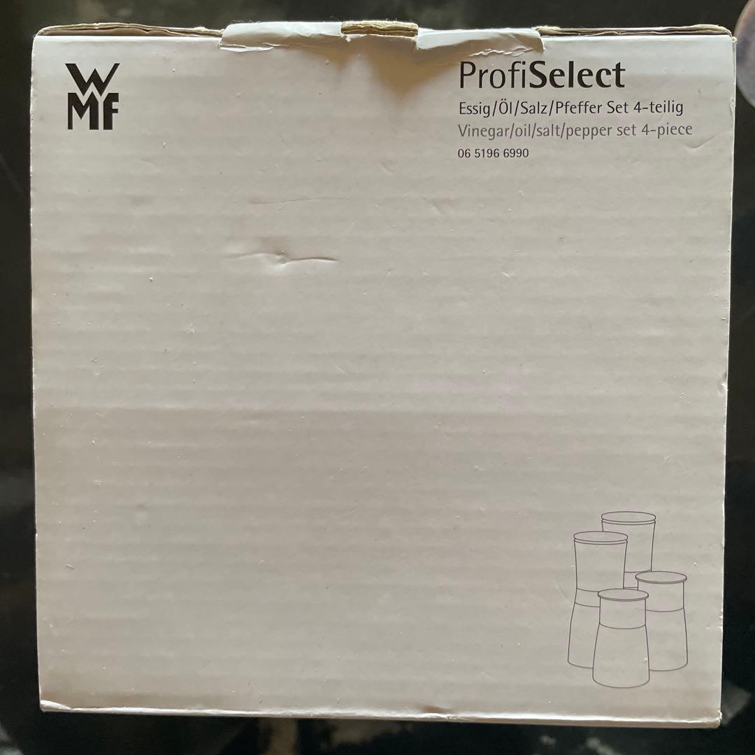 【ドイツ製】WMF ProfiSelect4点セットビネガー、オイル塩ペッパー用