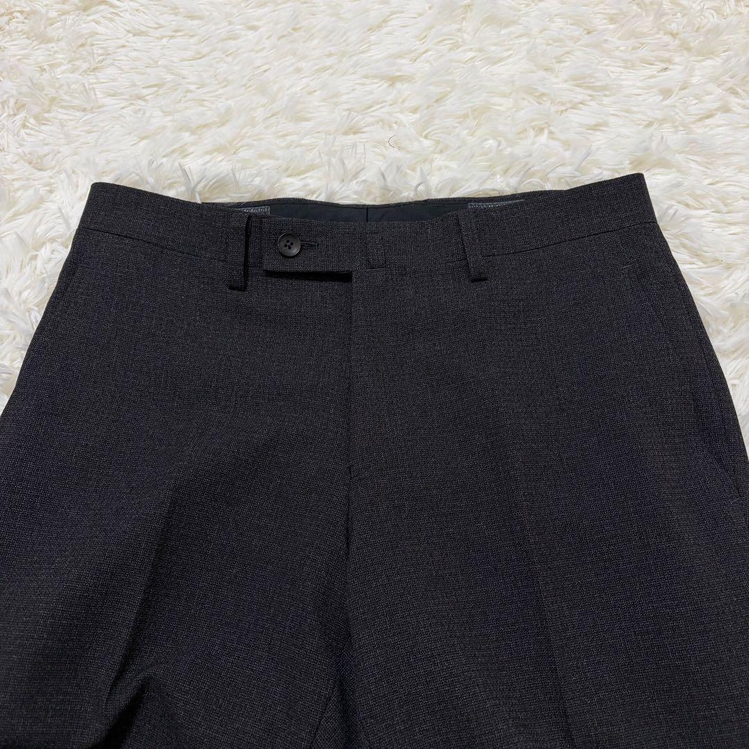 【極美品】パーフェクトスーツファクトリー 洗える3ピースセットアップ ブラウン