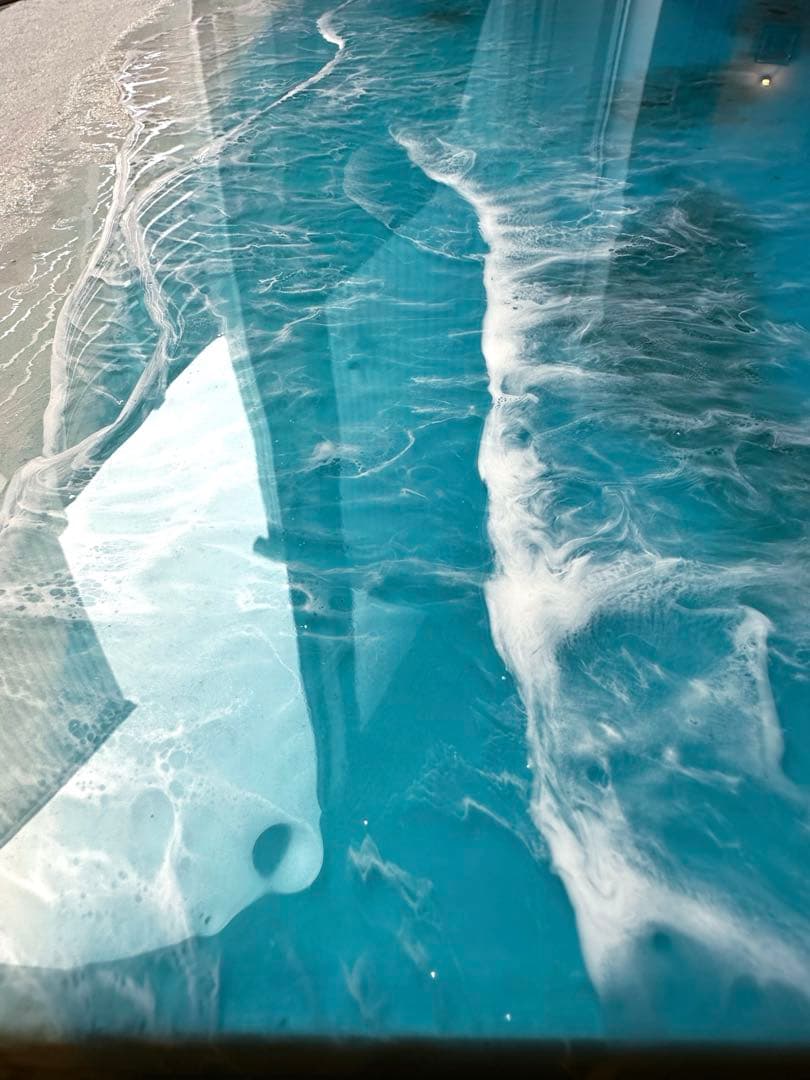 海アート　レジンアート　オーシャンアート　壁掛け　立体　大型　波アート