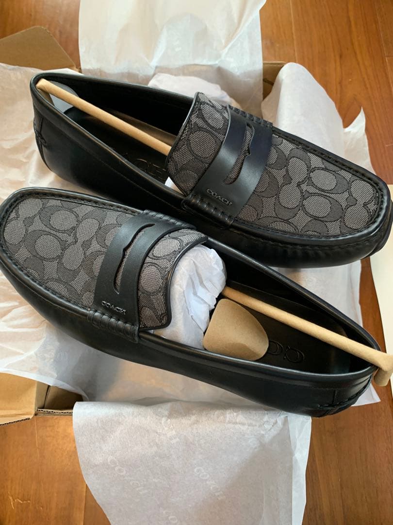 コーチ　リアム ドライバー・シグネチャー ジャカード　ブラック