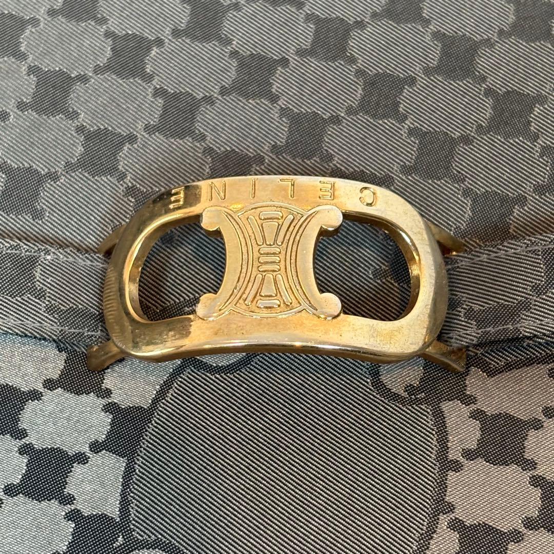新品 CELINE セリーヌ マカダム柄 長傘 グレー