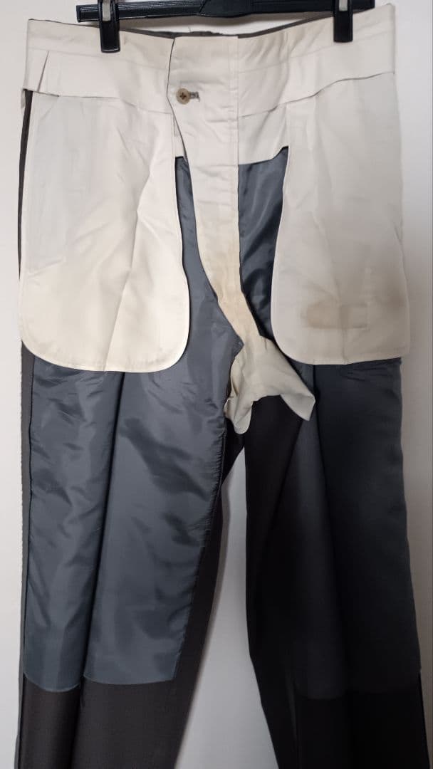 AB7 Burberry 茶 シングルスリーピーススーツ