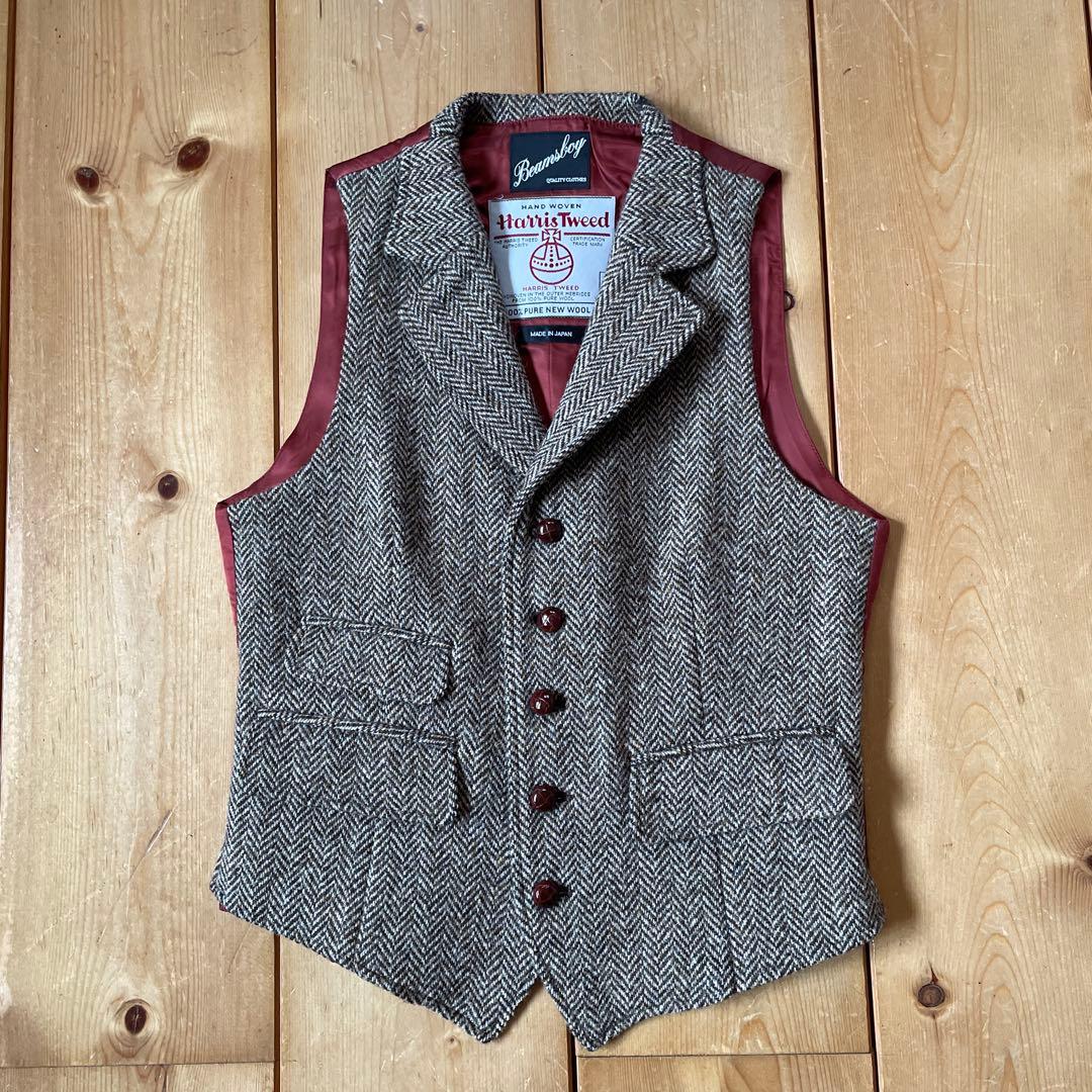 Harris Tweed ×beams boy ジャケットベストセット