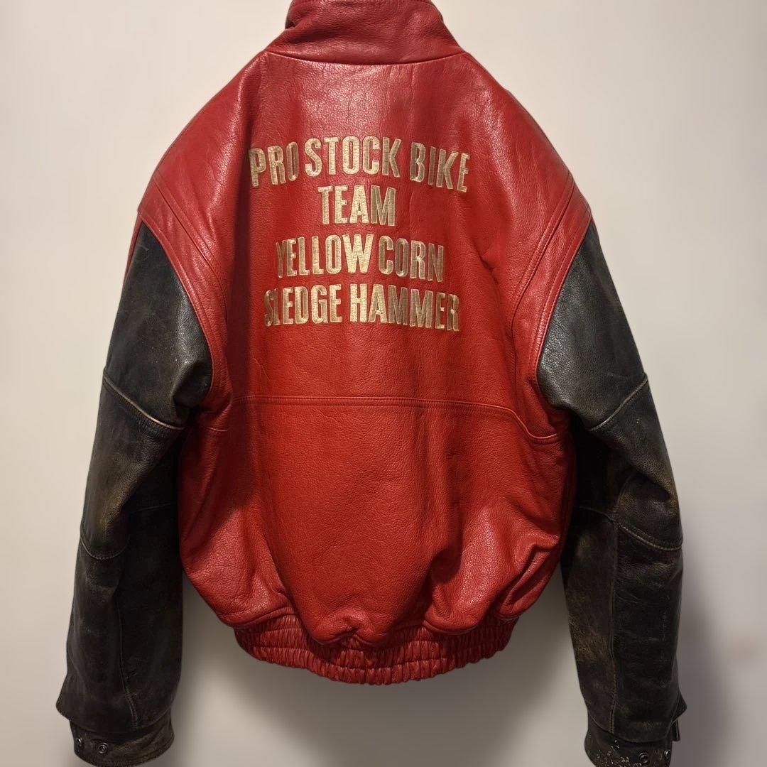 YELLOW CORN レザージャケット レーシングジャケット