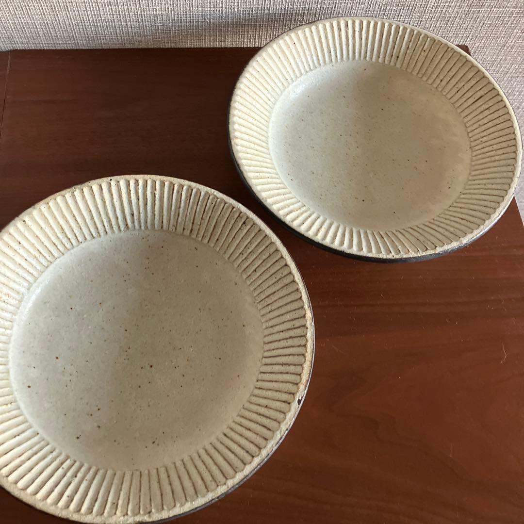 新品未使用 額賀章夫さん プリーツ お皿 器 ペアで