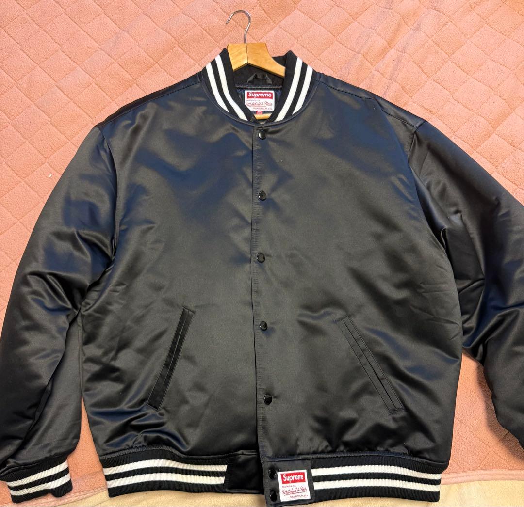 ジャケット・アウター Mitchell & Ness Satin Varsity Jacket