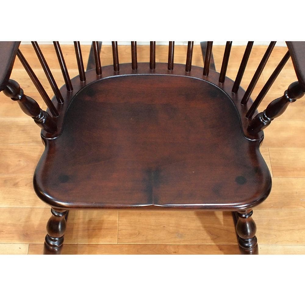 美品 希少 松本民芸家具 コームバックロッキングチェア ミズメザクラ×ナラ