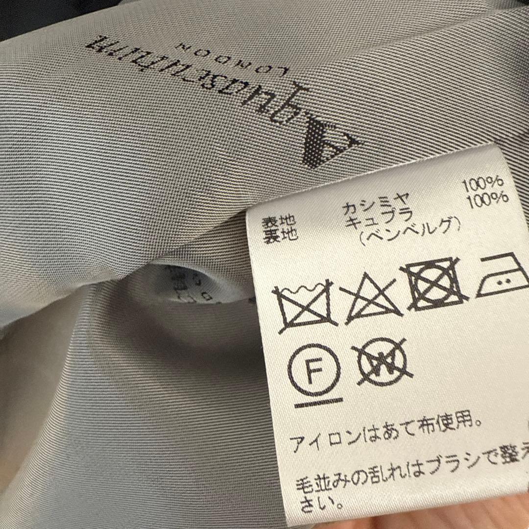 極美品★Aquascutum カシミア100%ジャケット8号