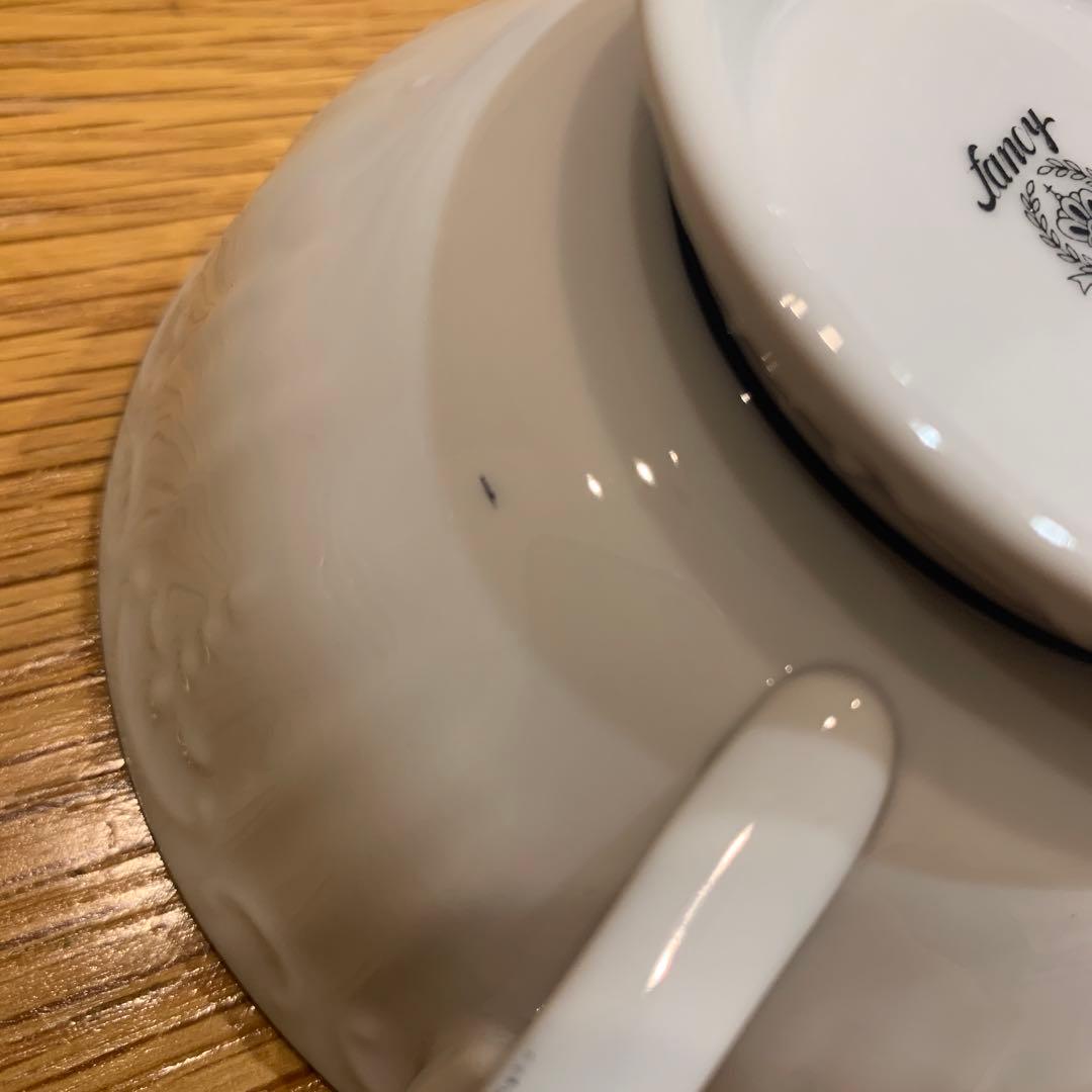 fancy CHINA 食器セット 31点 白 青縁 レトロ　大人数　パーティー