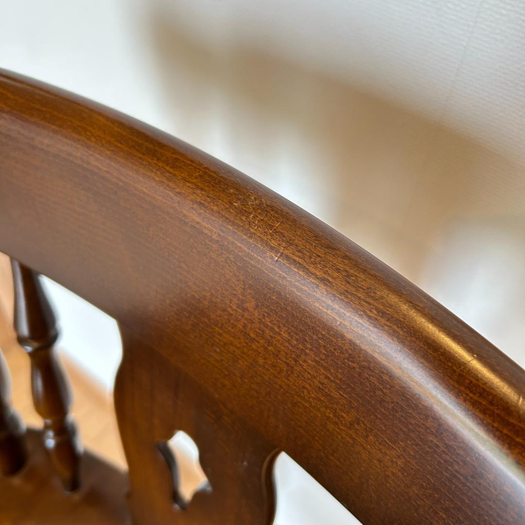 karimoku カリモク コロニアル回転式ウィンザーハイチェア1脚　美品