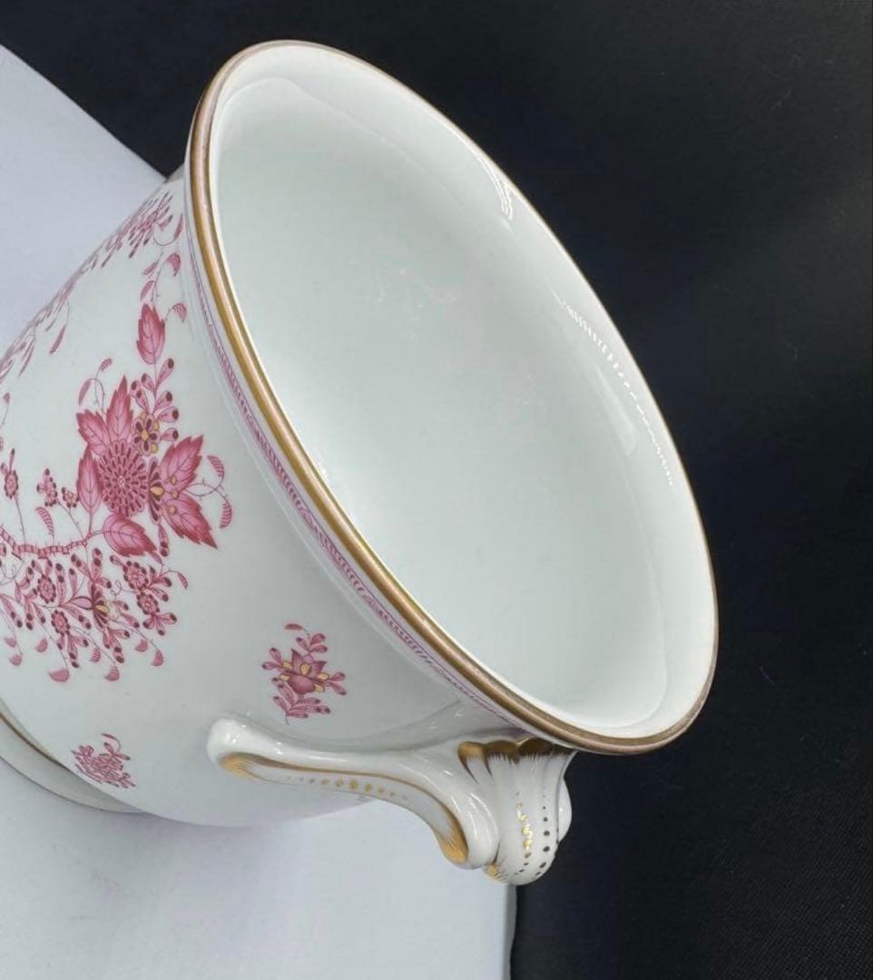 ヴィンテージ ヘレンド　インドの華シリーズ。ピンク。大きな花瓶。鉢。