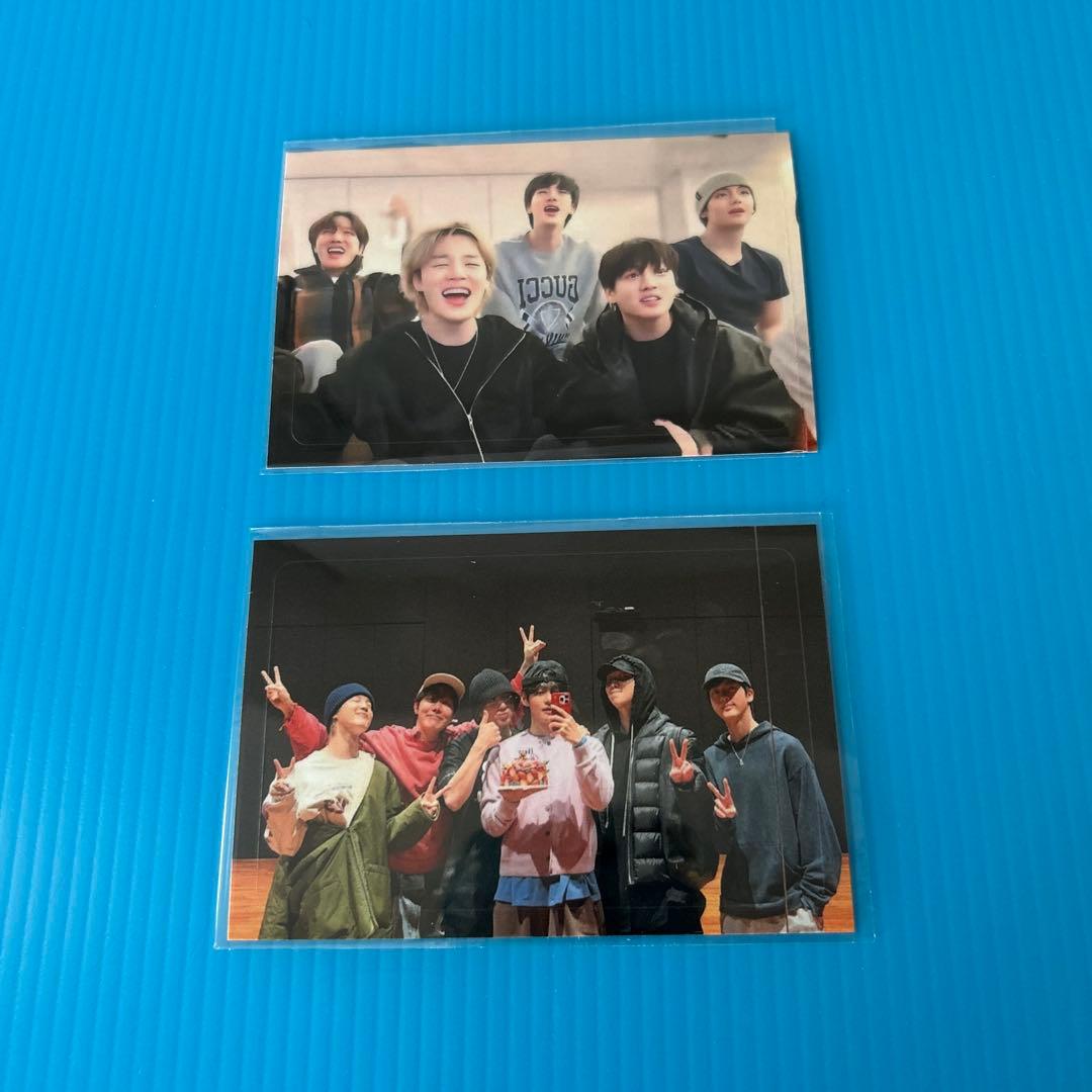 BTS JIN ロングステッカー・両面ホログラムフォトカード