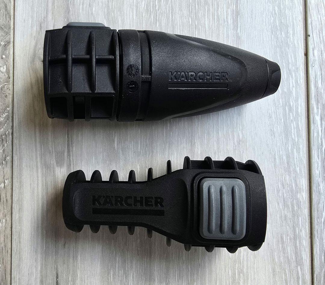 ケルヒャー◆KARCHER KHB6 モバイル高圧洗浄機+ホース+新品バッテリー