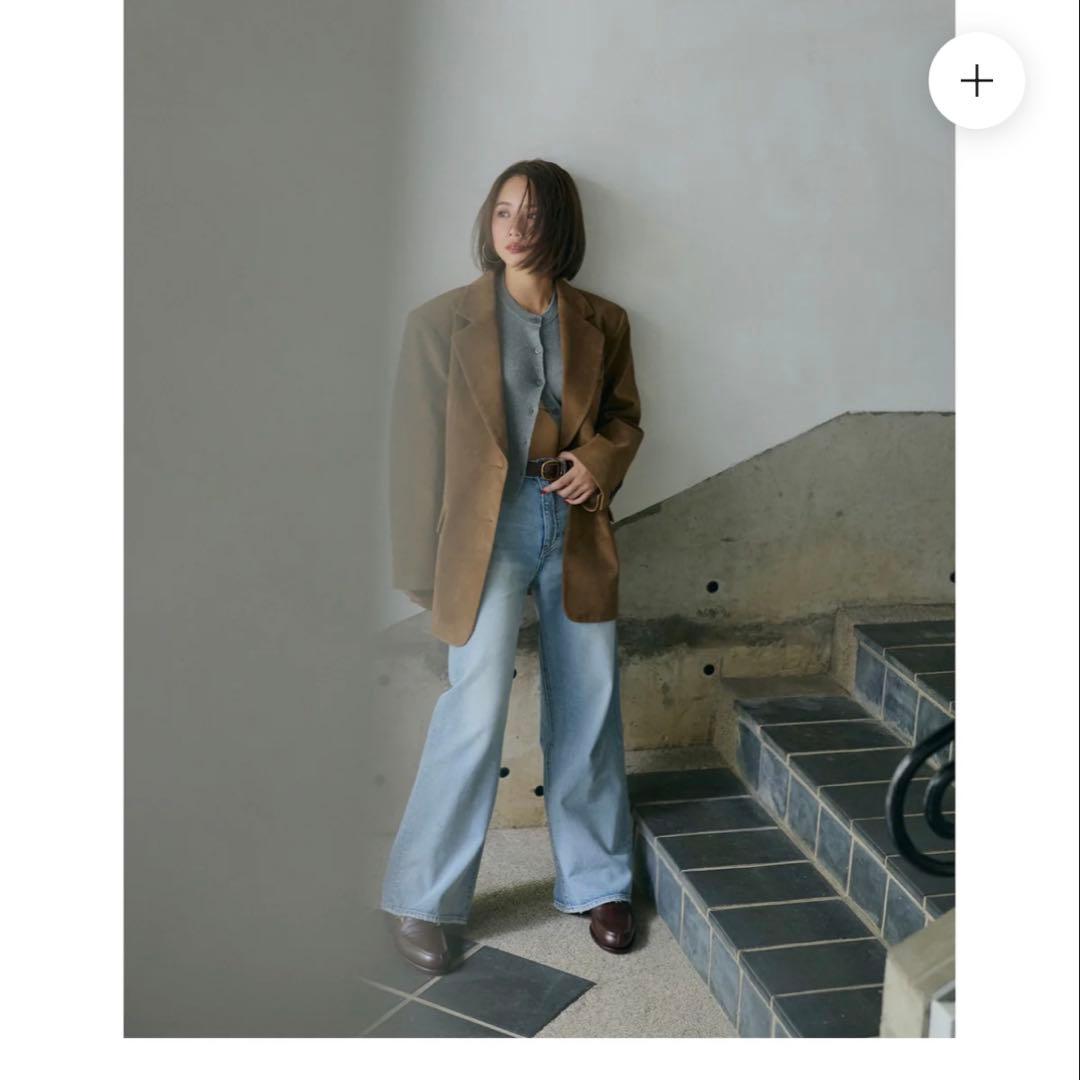 スエードオーバージャケット キャメルブラウン　Mサイズ　<新品未使用品>