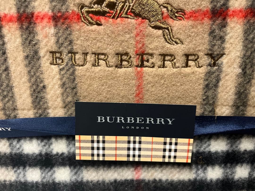 バーバリー 高級 ウール 純毛毛布 140×200cm
