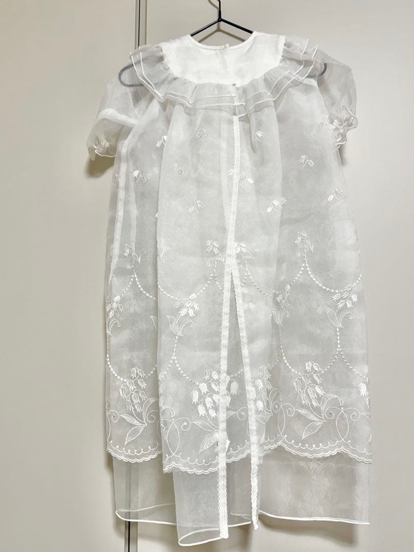 【familiar】ファミリア　ベビードレス&帽子 セット