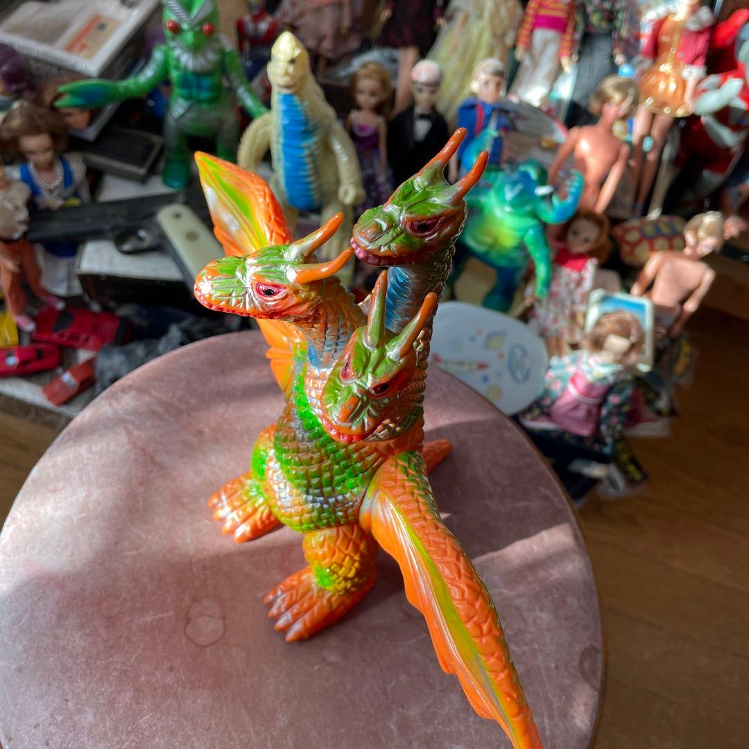 極美品　当時物　キングギドラ スタンダードサイズ　ブルマーク(1969発売)