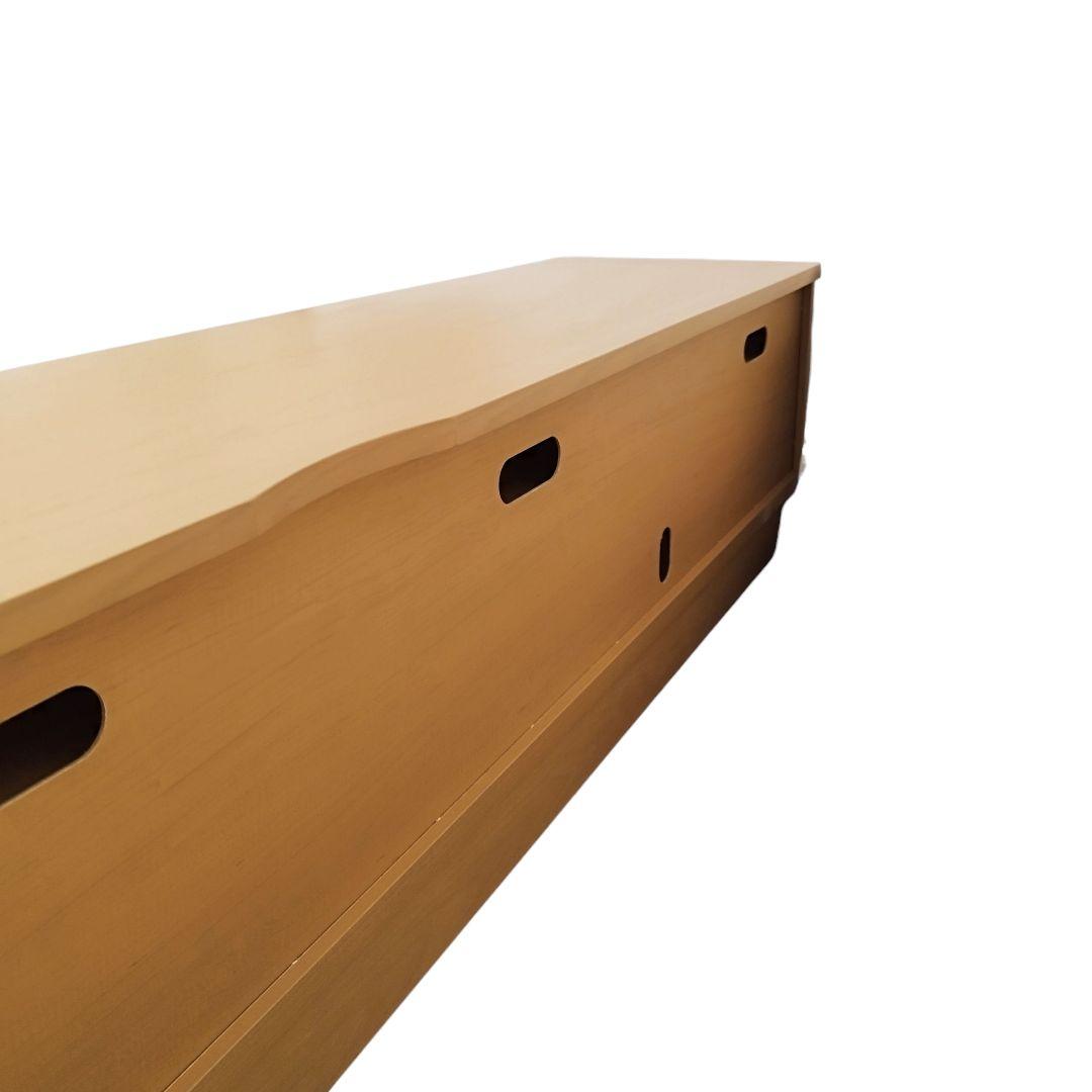 TVボード　木製　幅210cm　ロータイプ　アルダー 無垢　ナチュラル