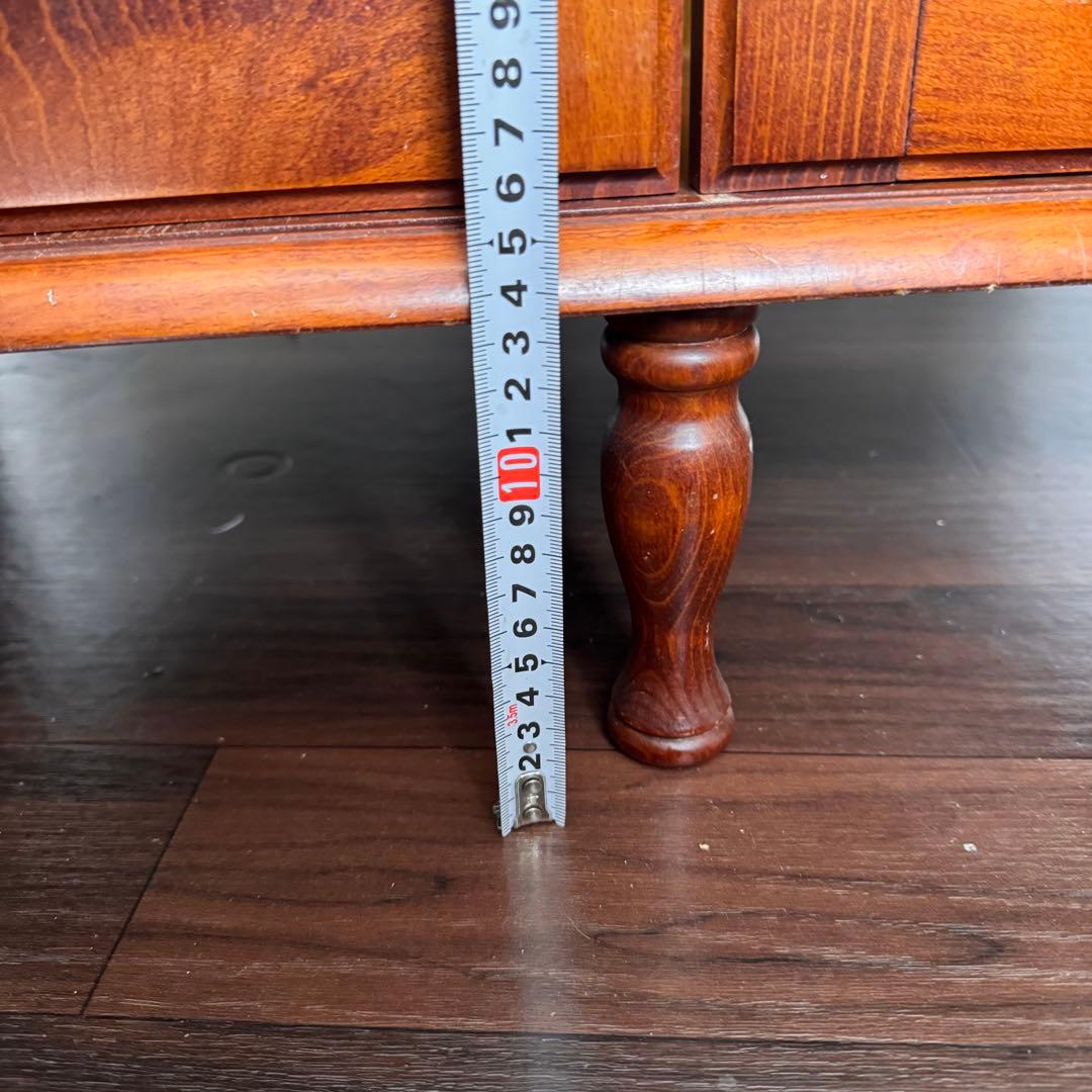 アンティークコーナーシェルフ　ガラス扉　ジャパンヴィンテージ　ミッドセンチュリー