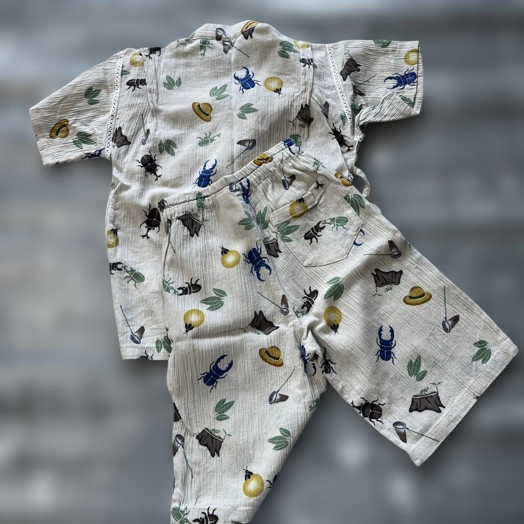 BREEZE 甚平 130cm 昆虫プリント