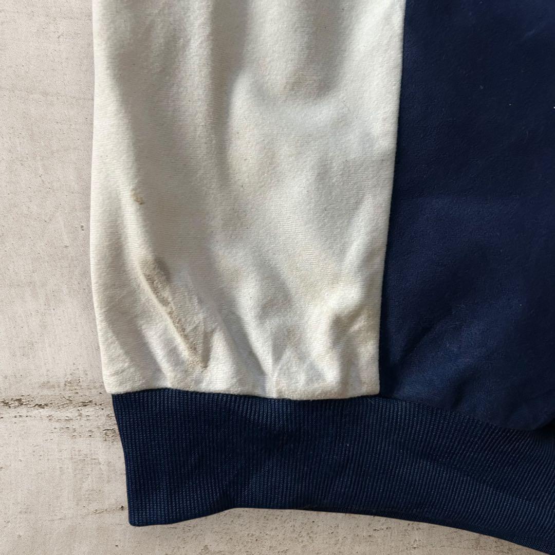 vintage80sアディダスベロアトラックジャケット刺繍ロゴトリコカラー古着