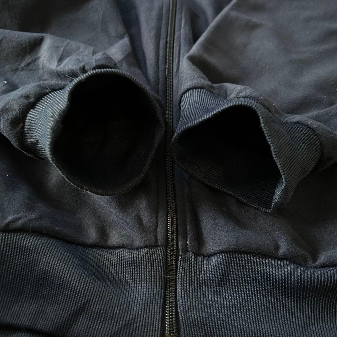 vintage80sアディダスベロアトラックジャケット刺繍ロゴトリコカラー古着