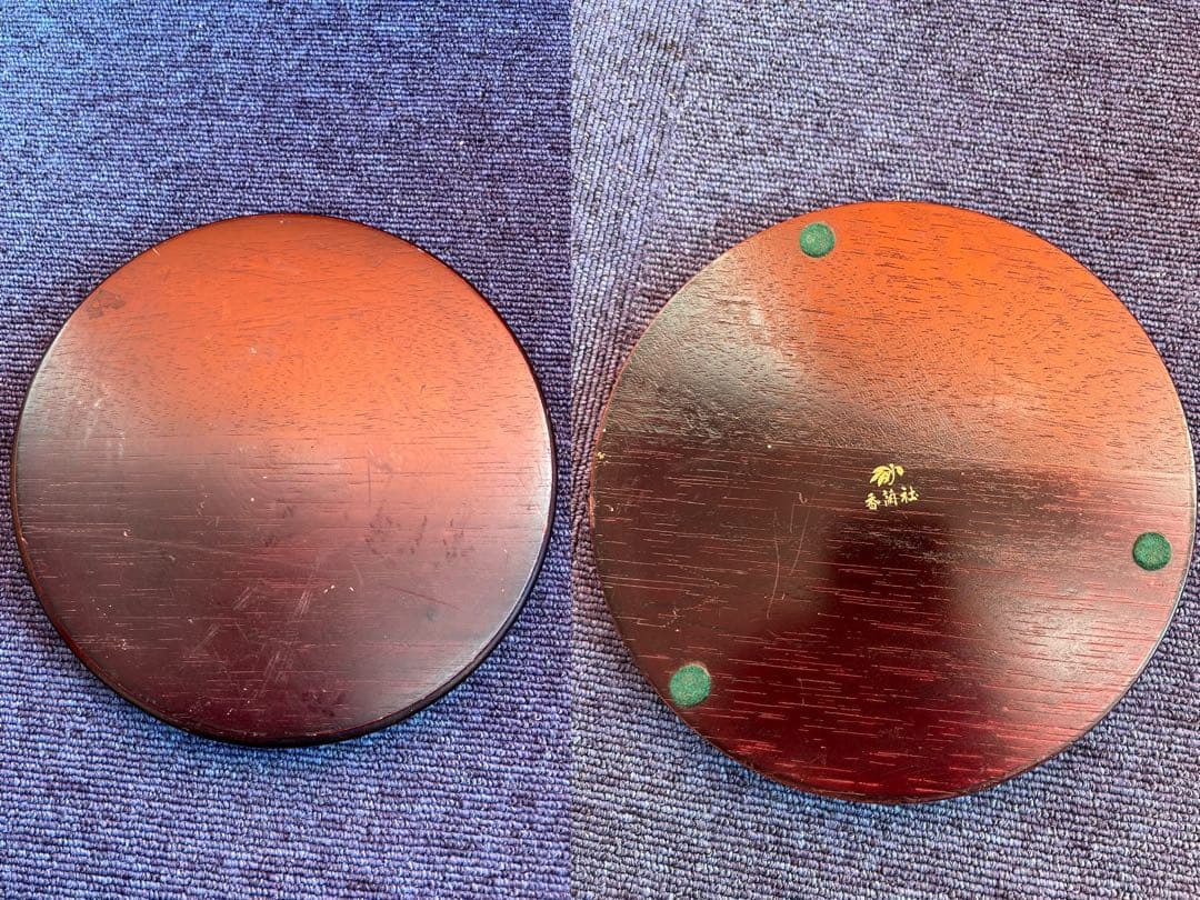 1258 香蘭社　金彩　胡蝶蘭　花瓶　花台付き　未使用