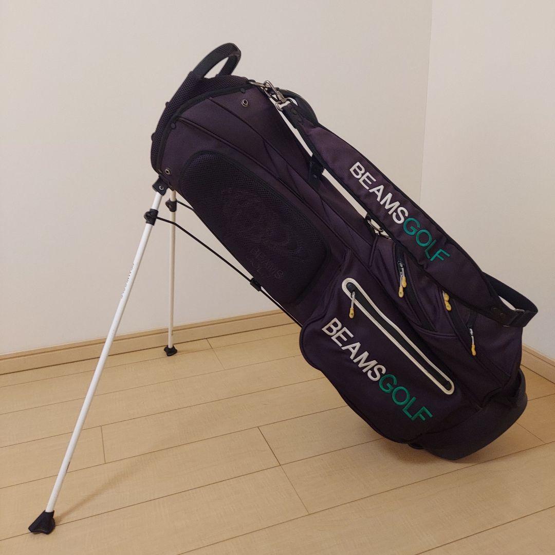 BEAMS GOLF ビームスゴルフ キャディバッグ スタンド ★ヘッドカバー付