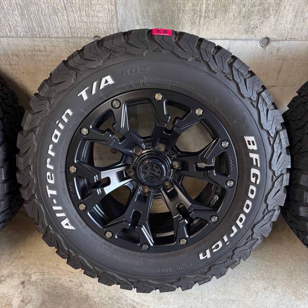 MGゴーレムマットブラック BFグッドリッチ265/65R17オールテレーン4本