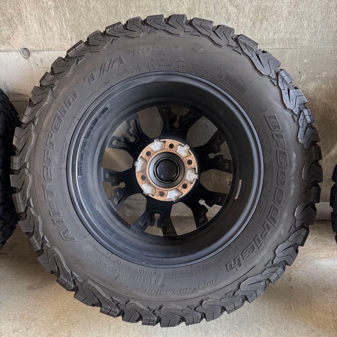 MGゴーレムマットブラック BFグッドリッチ265/65R17オールテレーン4本