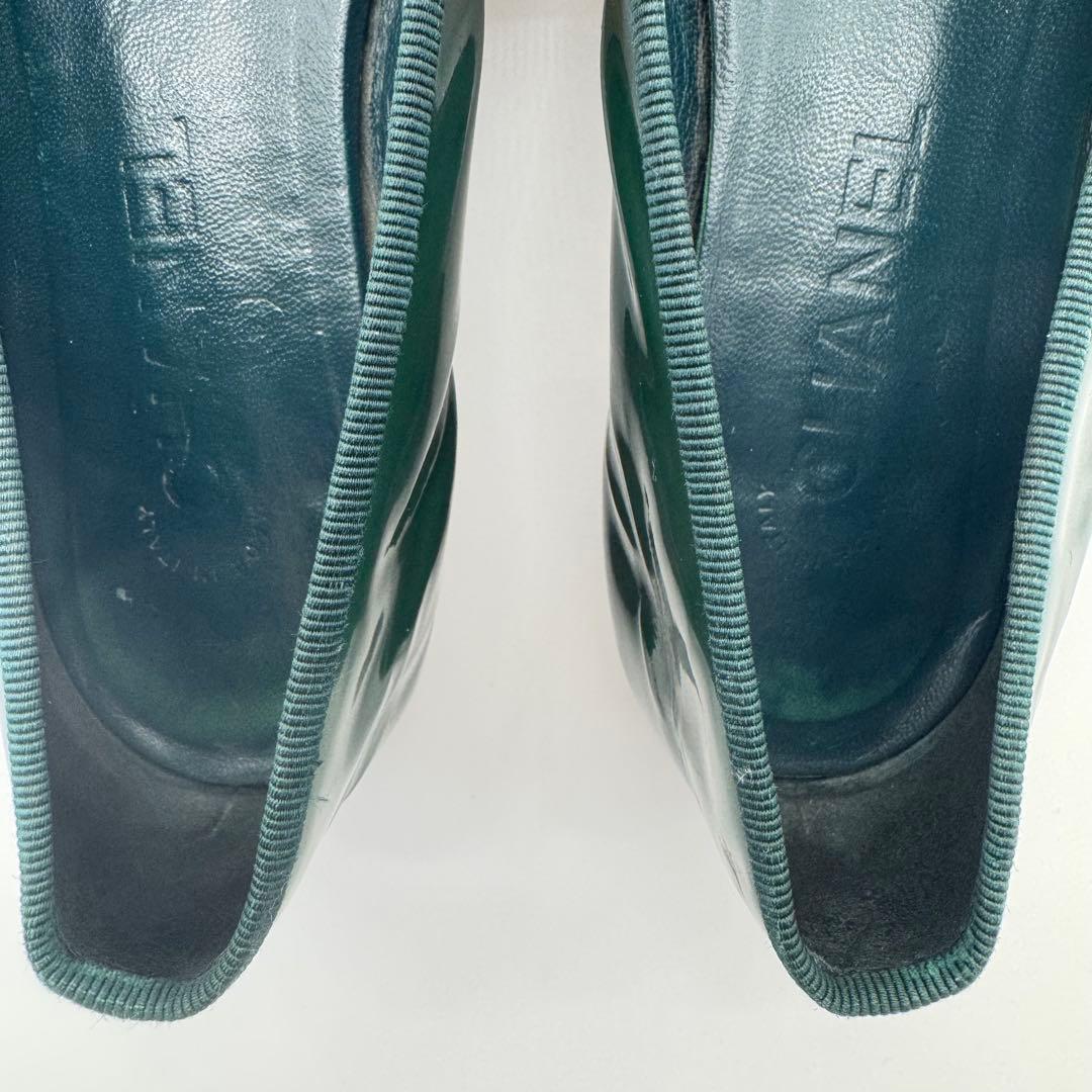 シャネル CHANEL フラットシューズ バレエシューズ 37.5 エナメル