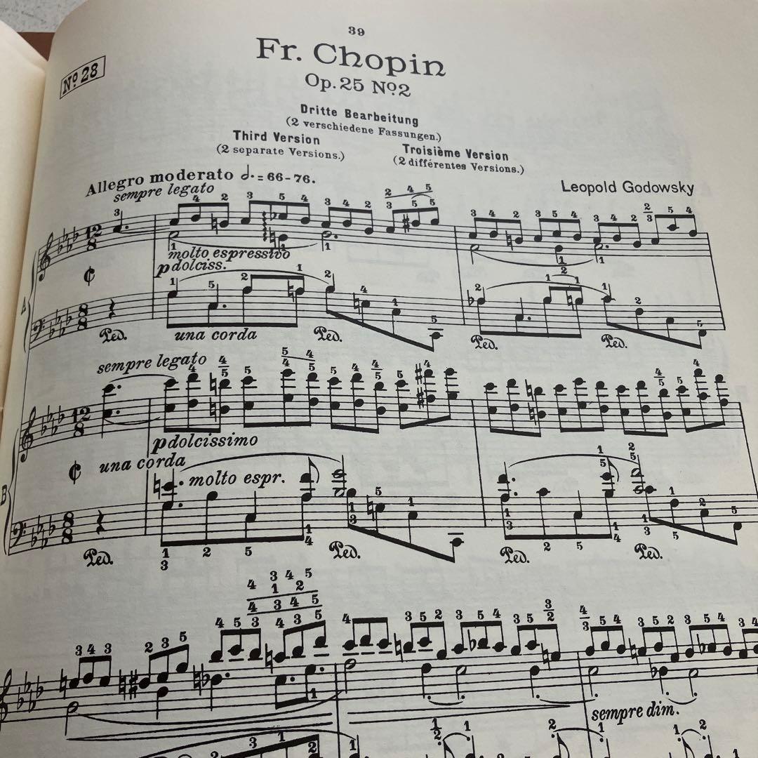 ゴドフスキー　ショパンエチュードによる練習曲集　全５巻