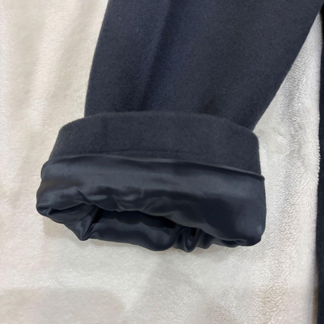 【新品】theory セオリー　スタンドカラーコート　ダークグレー　ウールコート