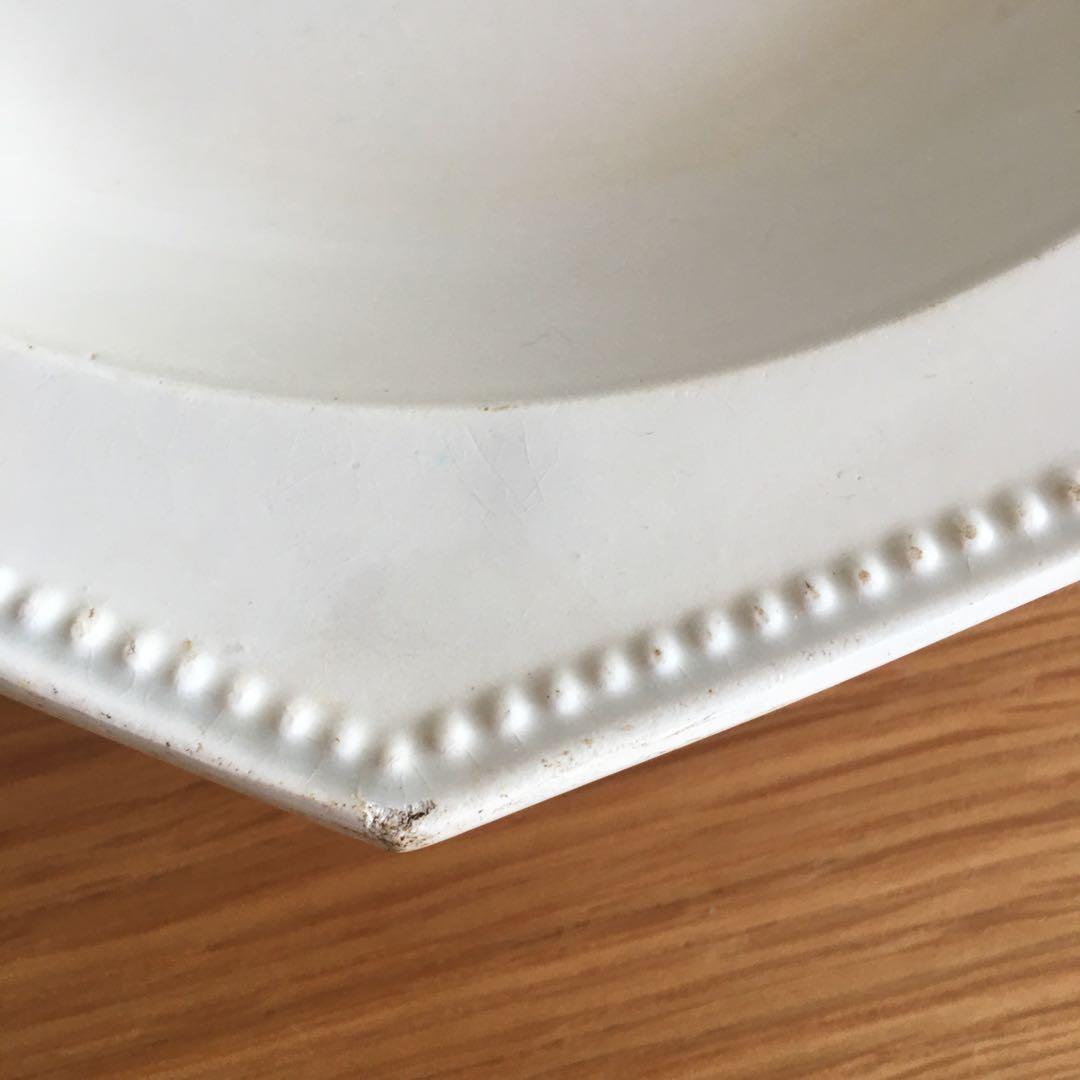 モントロー ファイアンスフィーヌ オクトゴナルプレート 深皿 アンティーク