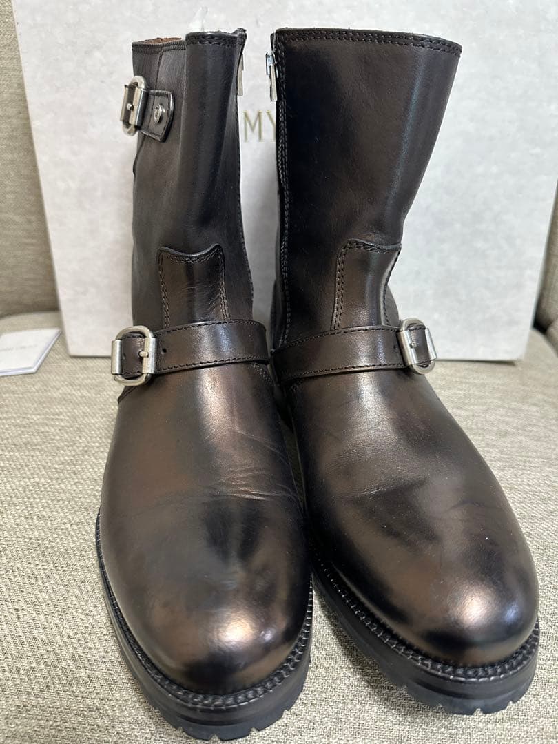 JIMMY CHOO ダークブラウン エンジニアブーツ