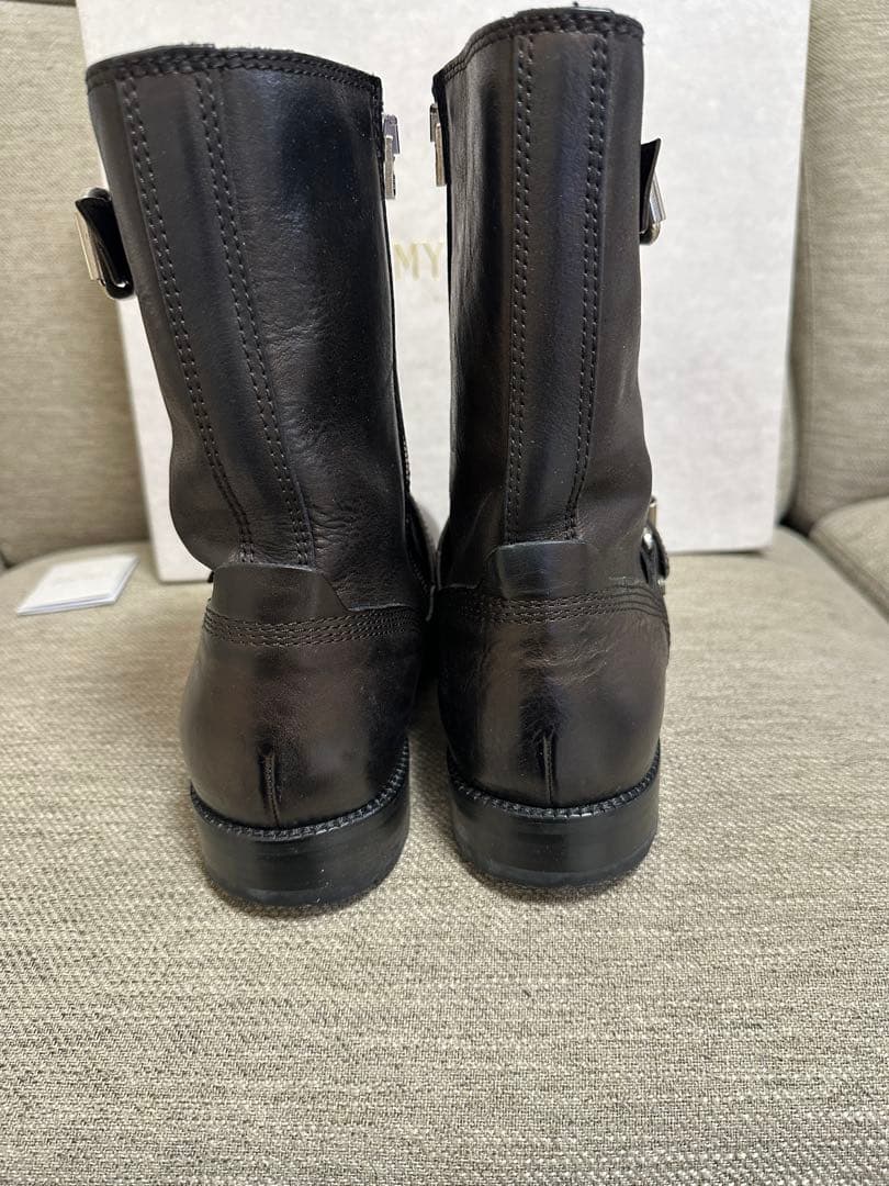 JIMMY CHOO ダークブラウン エンジニアブーツ