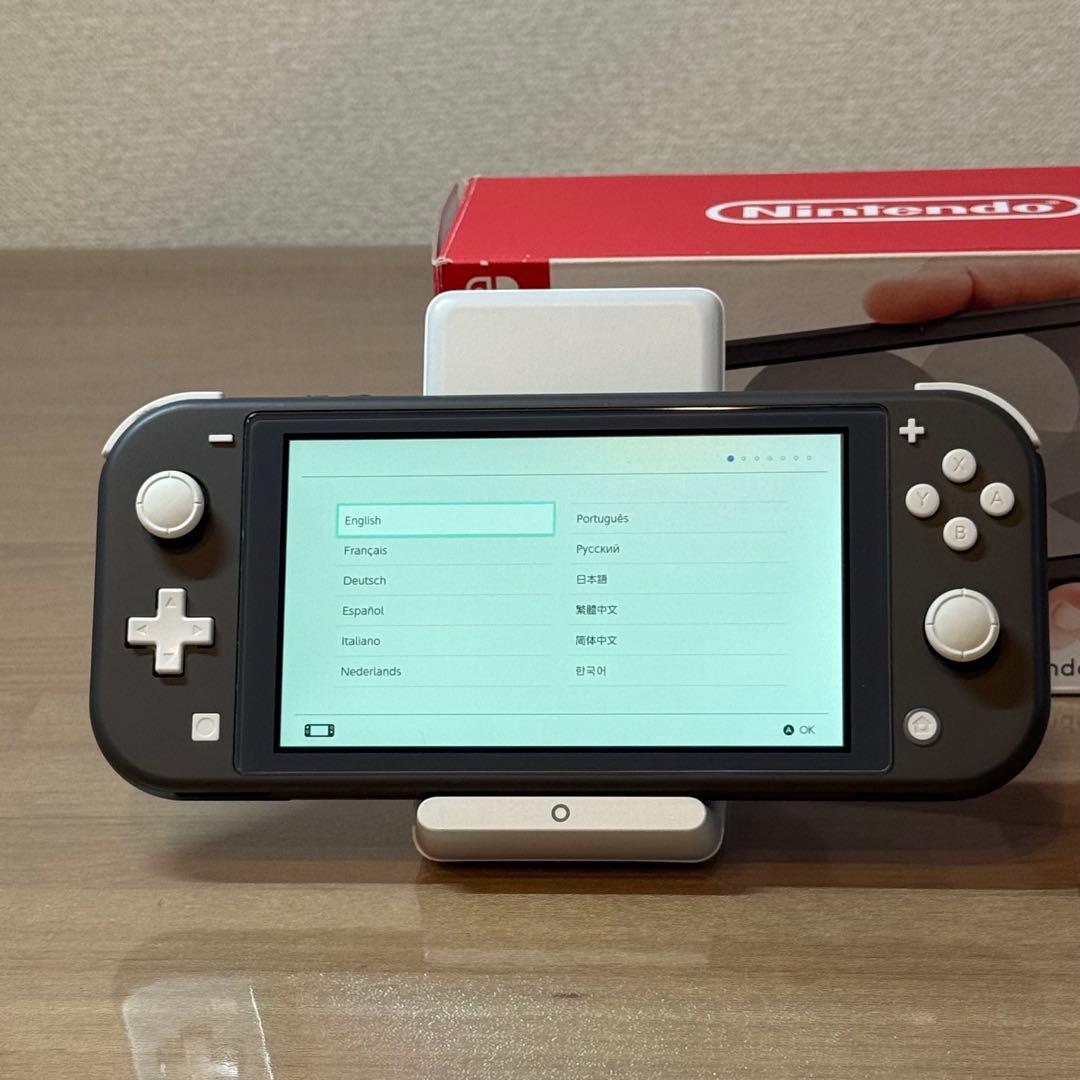 7-103【美品】Switch LITE グレー 箱付き