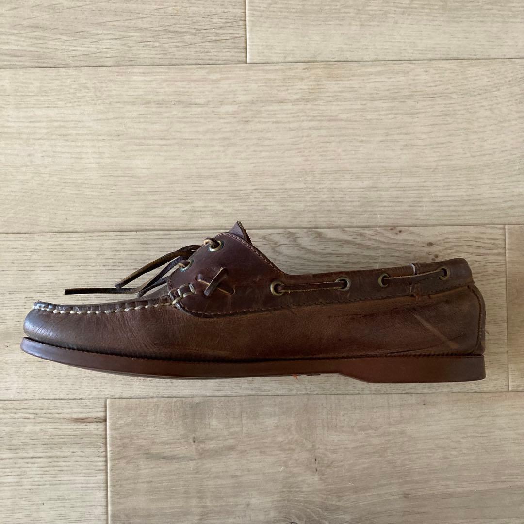 雰囲気◎ 90’s Polo Ralph Lauren レザー デッキシューズ