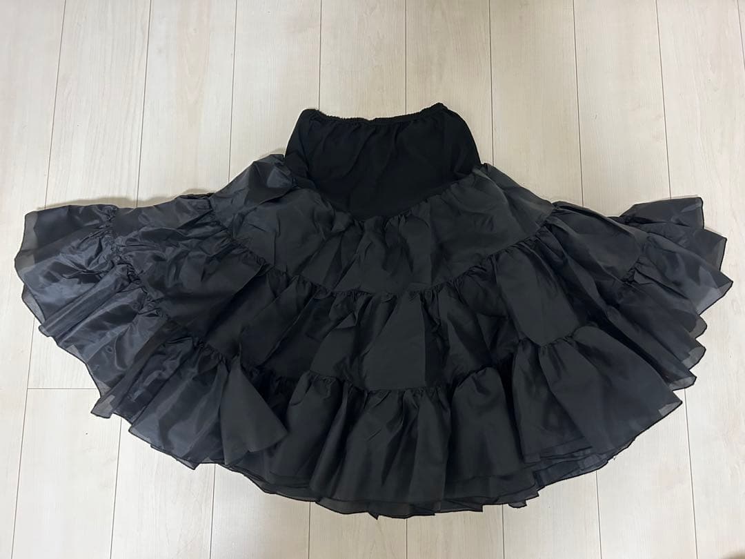 ブラック ストラップレス ウェディングドレス