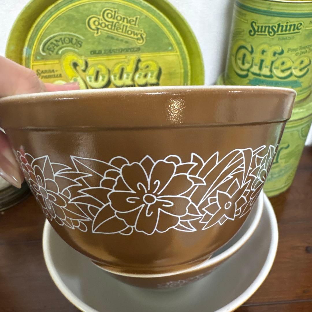 【4点セット】パイレックス ウッドランド ミキシングボウル