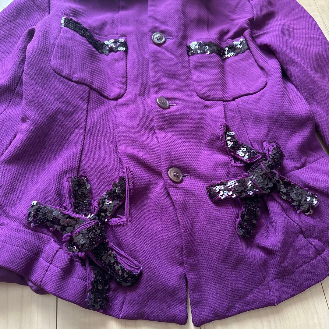 COMME des GARÇONS スパンコールリボンジャケット