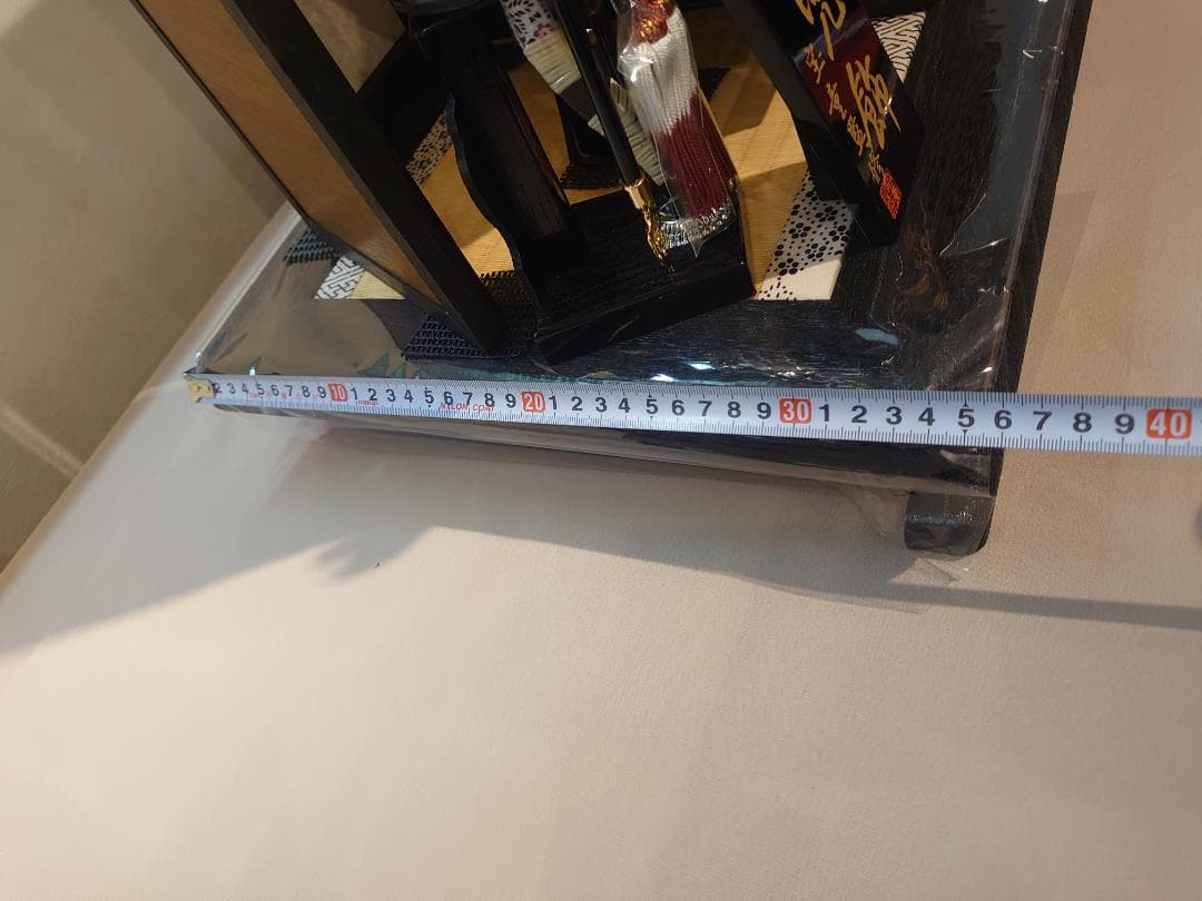 ●五月人形フルセット●　正絹縅の金兜　高級焼桐台屏風セット