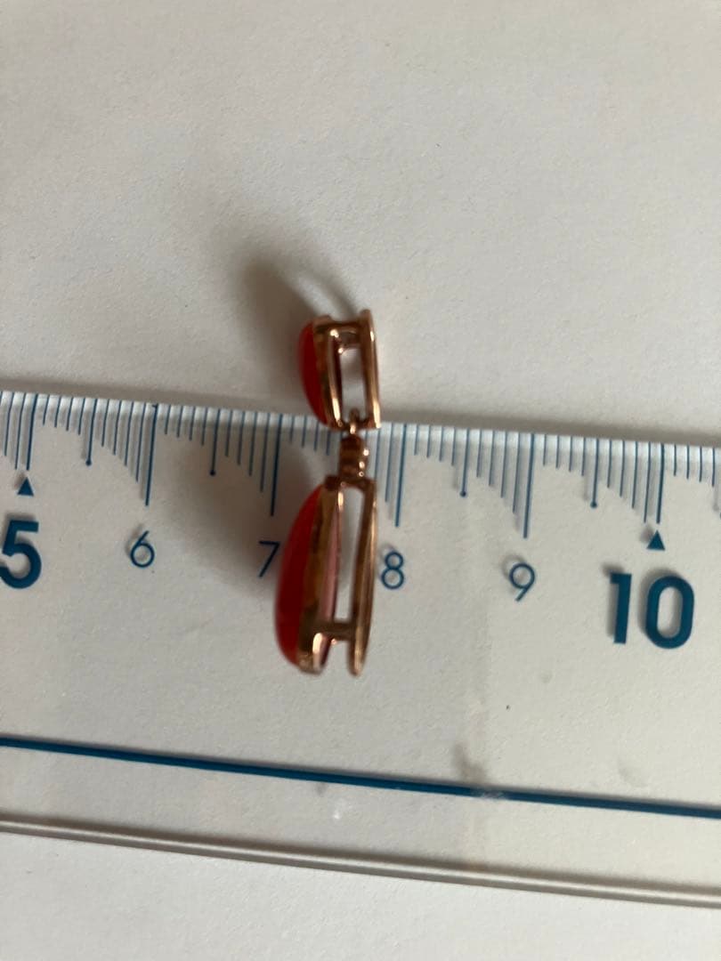 赤珊瑚　ペンダントトップ　ＰＧの台