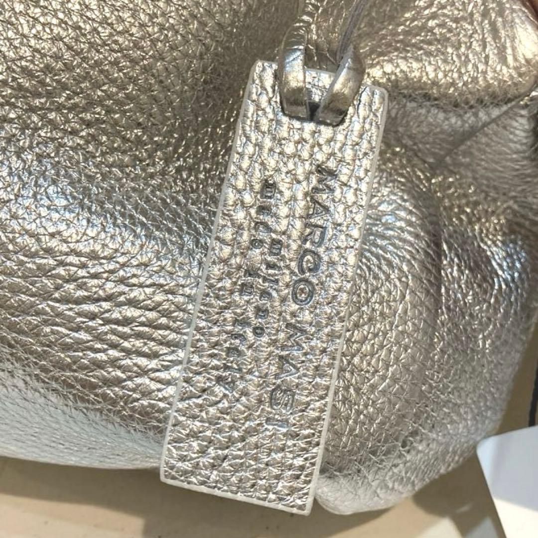 【美品】MARCO MASI ボックストートバッグ　2way シルバー