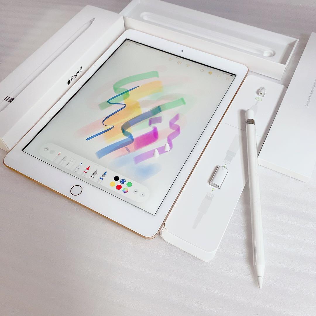 iPad第6世代 32GB Wi-Fi+アップルペンシル【バッテリー99.3%！